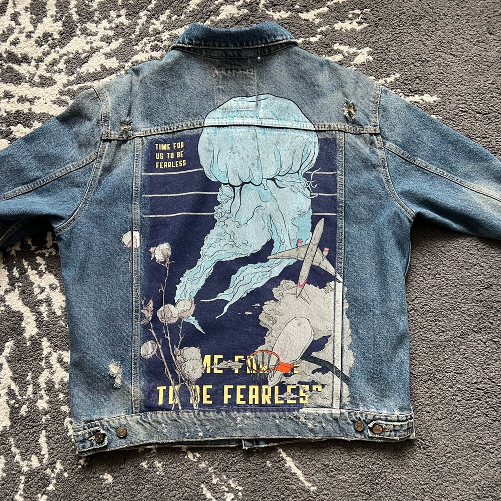 Distressed Denim Jacket